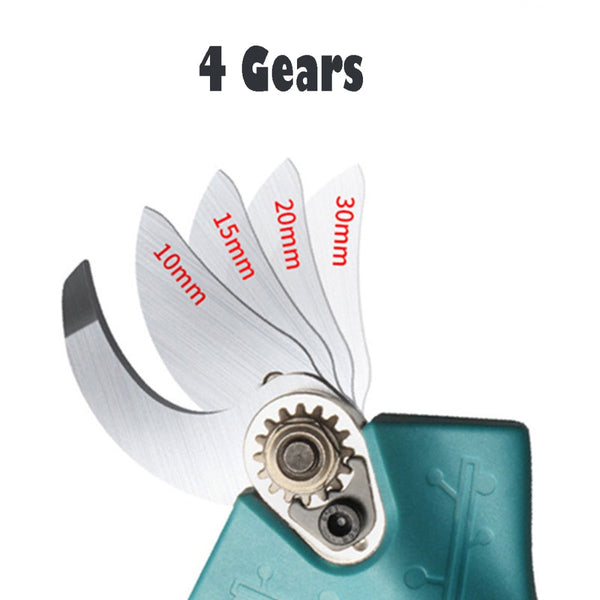 Cordless Electric Pruning Shears Secateur Rechargeable Branch Cutter W/ 2 Battery The Ortus Warehouse