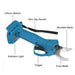 Cordless Electric Pruning Shears Secateur Rechargeable Branch Cutter W/ 2 Battery The Ortus Warehouse