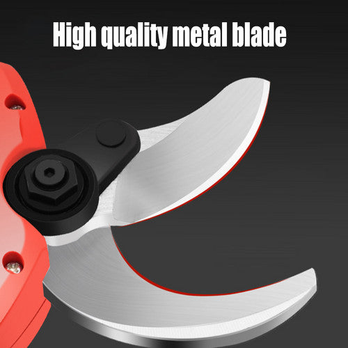 Cordless Brushless 4 Pole Pruning Shear Secateur With 2 Batteries Bush Cutter RED The Ortus Warehouse