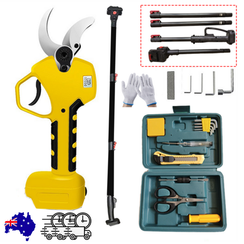 Cordless Brushless 4 Pole Pruning Shear Secateur Bush Cutter yellow The Ortus Warehouse