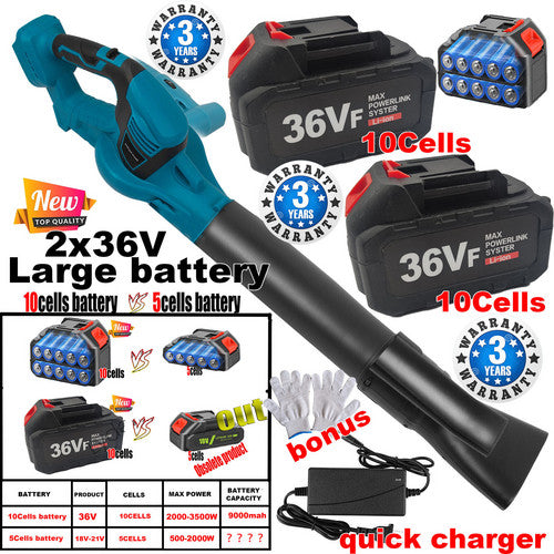 Cordless Garden Leaf Dust Blower Handheld For Makita With 2Battery & Charger 36V Platinum Deals