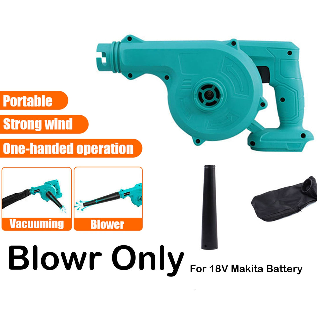 Cordless Electric Leaf Blower Home Car Dust Remove For 18V Makita Battery NEW AU Platinum Deals