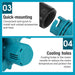 2-in-1 Cordless Electric Leaf Blower w/ 1 Battery Dust Remove Vacuum Cleaner Home Car Platinum Deals