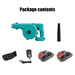 2-in-1 Cordless Electric Leaf Blower Dust Suction Vacuum Cleaner With 2 Battery Platinum Deals
