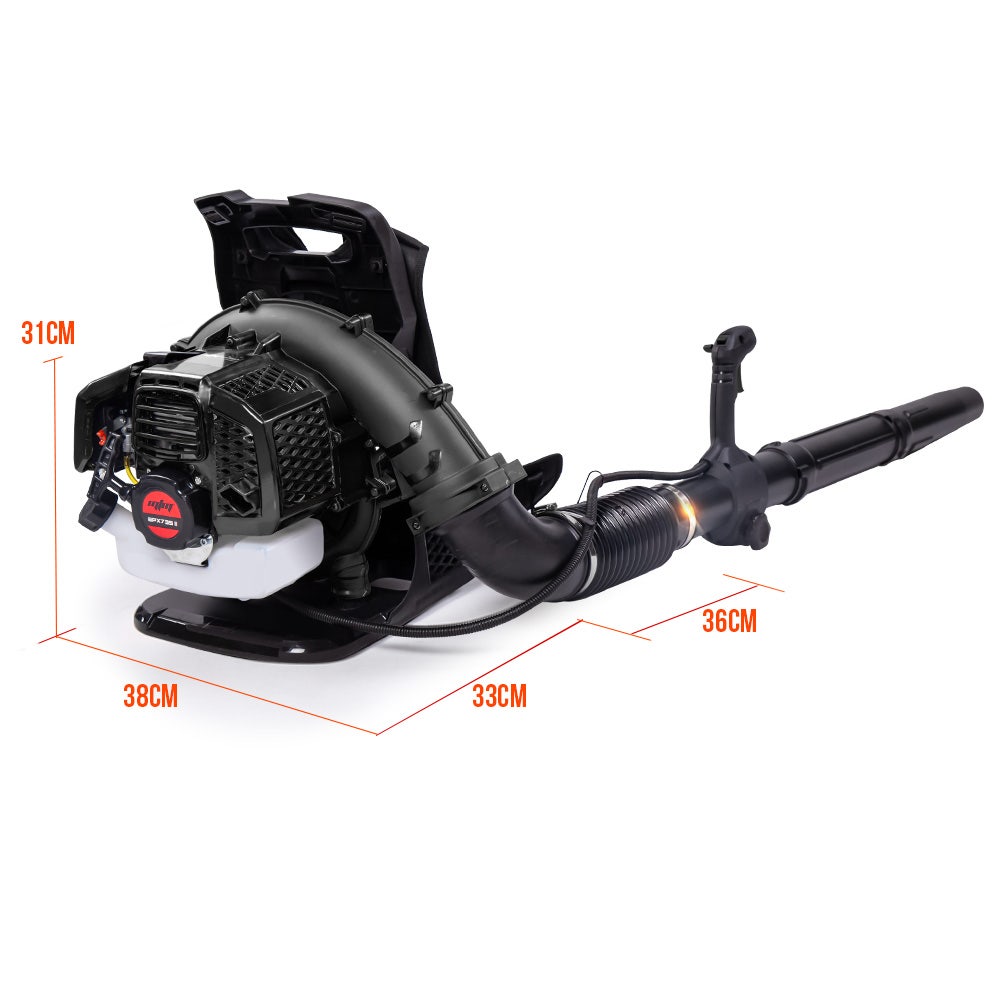 MTM 65CC Petrol Backpack Leaf Blower - Commercial 2 Stroke Garden Yard Tool Back Platinum Deals