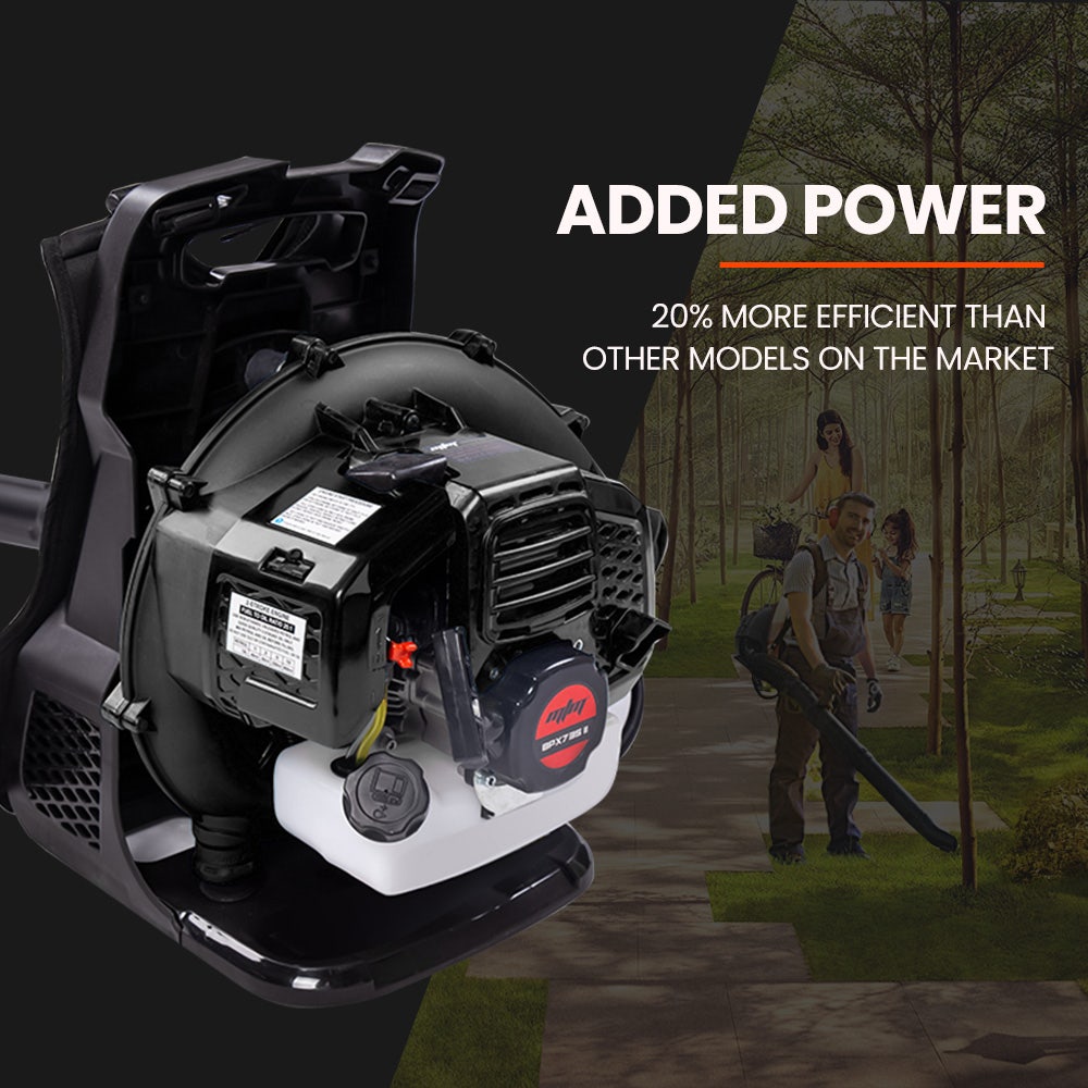 MTM 65CC Petrol Backpack Leaf Blower - Commercial 2 Stroke Garden Yard Tool Back Platinum Deals