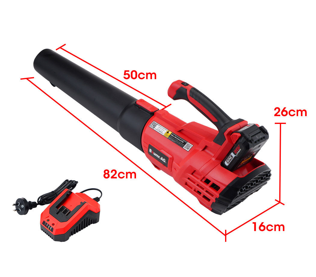 Baumr-AG 20V Lithium Cordless Leaf Blower Electric Hand-held Garden Tool Platinum Deals