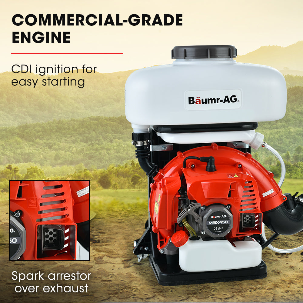 Baumr-AG Backpack 2-Stroke Petrol Powered Chemical Sprayer Fogger Mister Blower Platinum Deals
