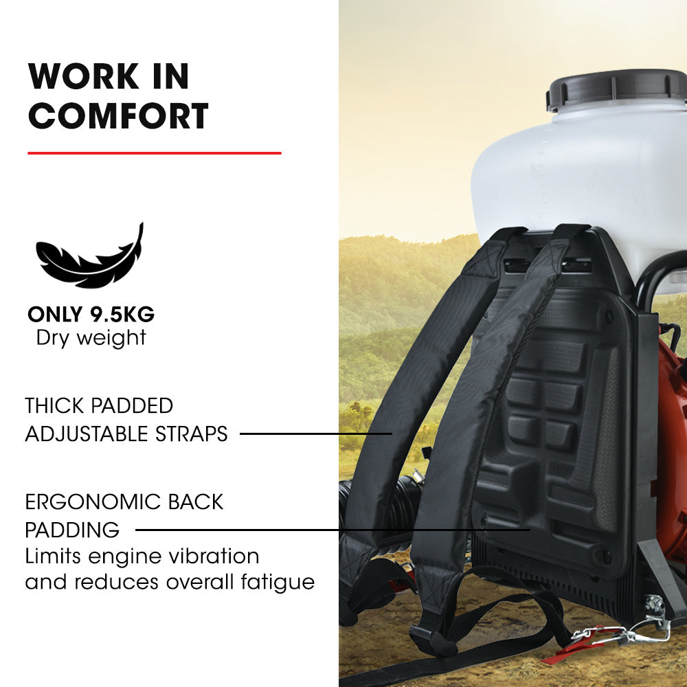 Baumr-AG Backpack 2-Stroke Petrol Powered Chemical Sprayer Fogger Mister Blower Platinum Deals