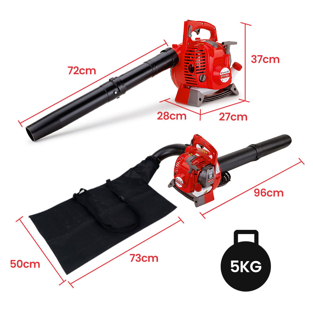 Baumr-AG Petrol Leaf Blower Vacuum 4 Stroke - Vac Garden Commercial Hand Outdoor Platinum Deals