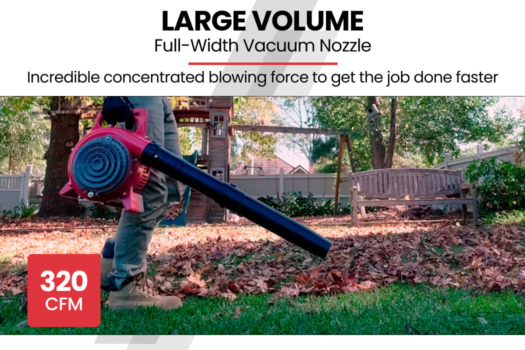 Baumr-AG Petrol Leaf Blower Vacuum 4 Stroke - Vac Garden Commercial Hand Outdoor Platinum Deals