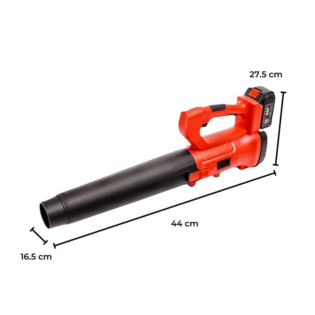 RYNOMATE 18V Cordless Leaf Blower with Lithium Battery and Charger Kit (Red and Black) RNM-LB-101-RTT Platinum Deals