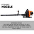 Petrol Leaf Blower 2 Stroke 42.7cc Backpack Commercial 540km/H Platinum Deals