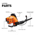 Petrol Leaf Blower 2 Stroke 42.7cc Backpack Commercial 540km/H Platinum Deals