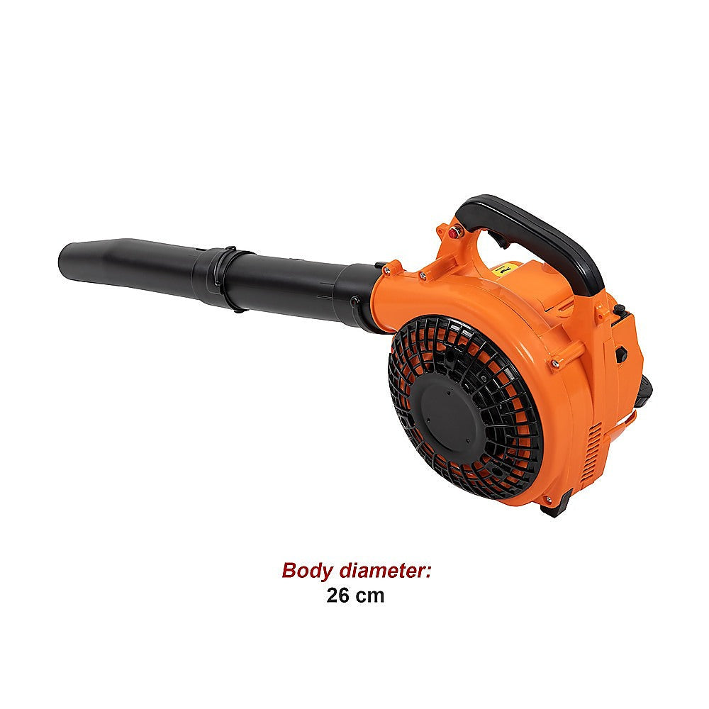 Petrol Leaf Blower 25.4cc 2-Stroke Petrol Hand Garden Yard Outdoor Platinum Deals