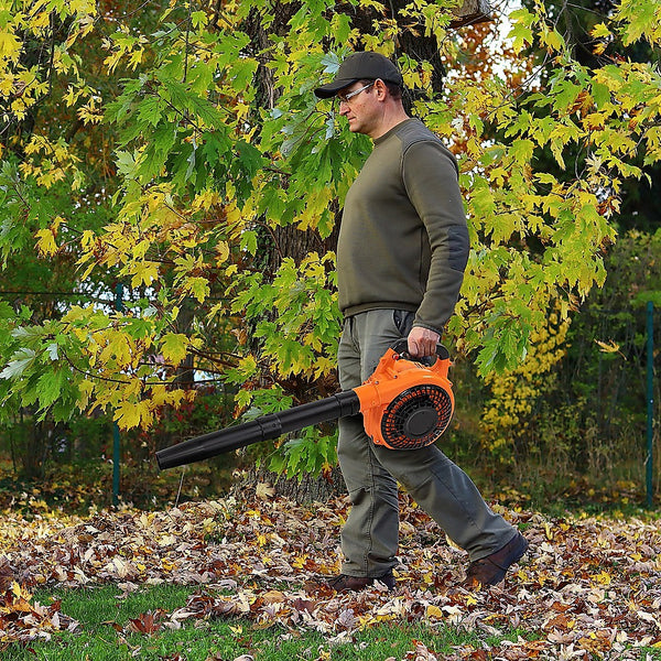 Petrol Leaf Blower 25.4cc 2-Stroke Petrol Hand Garden Yard Outdoor Platinum Deals