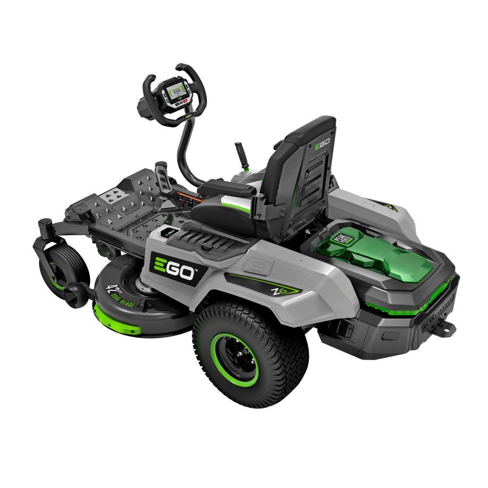 EGO Power+ ZT4215S  Z6 42 Inch Zero Turn Mower with e-STEER Technology with (4) 6Ah and (2) 10Ah Batteries and Charger EGO Power+