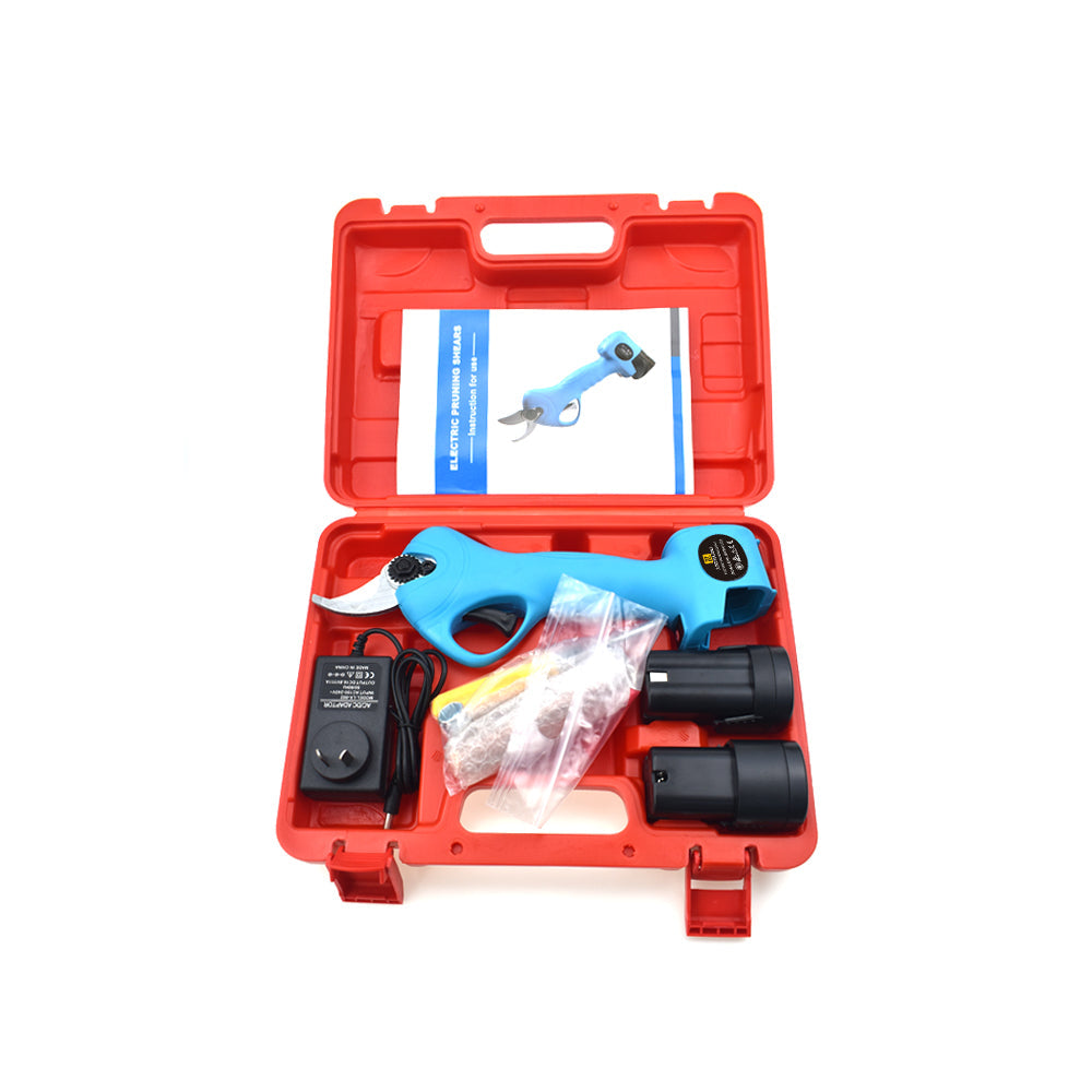 25mm 16.8V Cordless Rechargeable Electric Pruning Shears Secateur Branch Cutter Above Land
