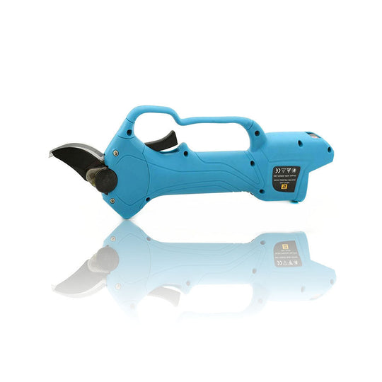 28mm Cordless Rechargeable Electric Pruning Shears Secateur Branch Cutter Blue Above Land