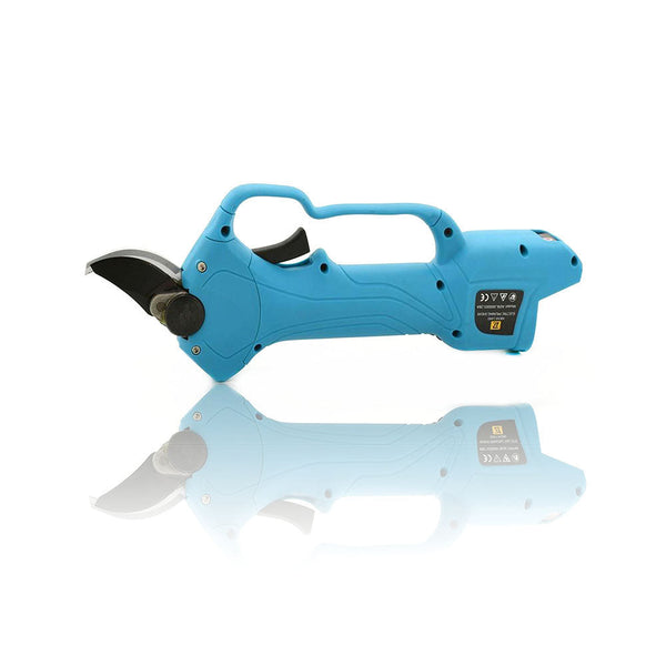 28mm Cordless Rechargeable Electric Pruning Shears Secateur Branch Cutter Blue Above Land