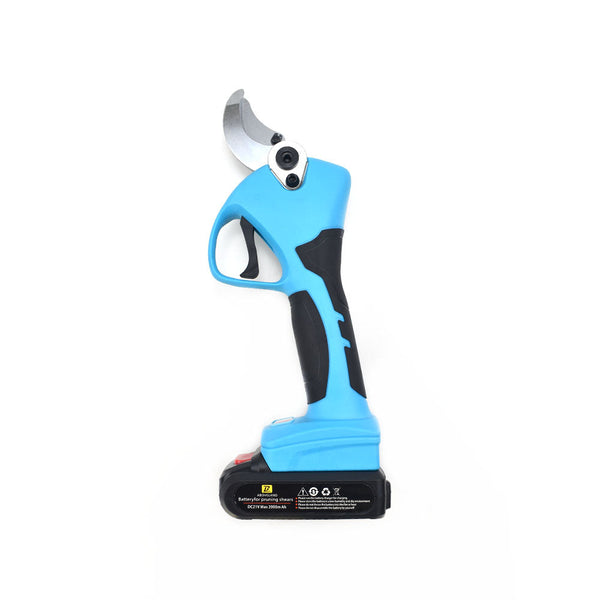 Cordless Electric Pruning Shears Secateur Branch Cutter 21V Battery 40mm Blue Above Land