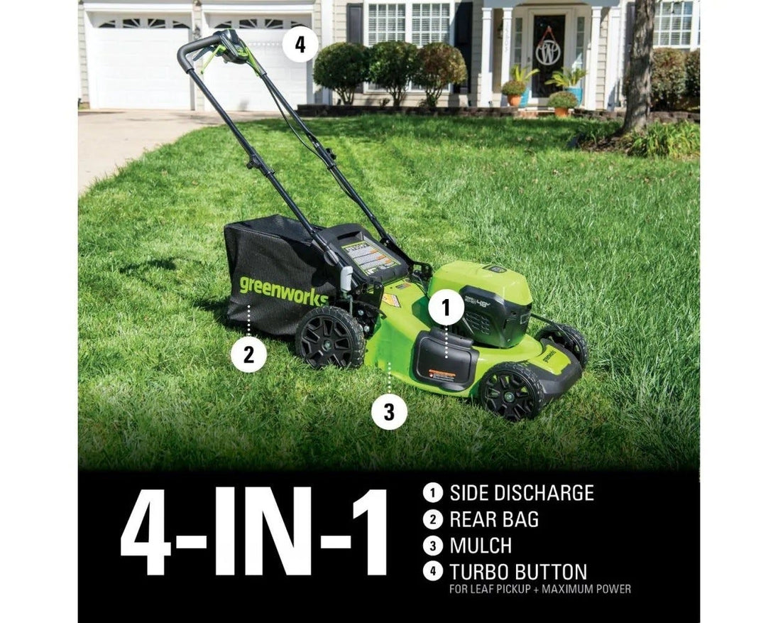 48V (24V x 2) 21" Cordless Battery Self-Propelled Mower & Blower Combo Kit w/ (3) Batteries & Chargers greenworkstools