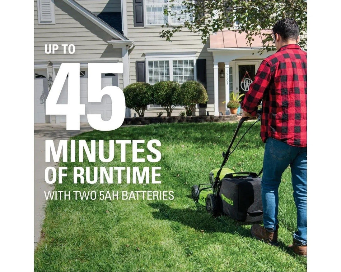 48V (24V x 2) 21" Cordless Battery Self-Propelled Mower & Blower Combo Kit w/ (3) Batteries & Chargers greenworkstools