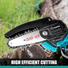 Portable 4 inch Electric Chainsaw Cordless, Handheld Chainsaw for Tree Branches , Courtyard, Household and Garden( Chainsaw + 2 Batteries) DannysHomeGoods