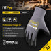 COOLJOB 3/12 Pairs Safety Work Gloves Microfoam Nitrile Rubber Coated, Touchscreen COOLJOB