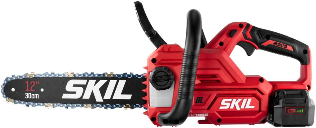 SKIL CS4562B-10 PWR CORE 20 Brushless 12 IN. Chain Saw with 4.0Ah Battery and Charger SKIL