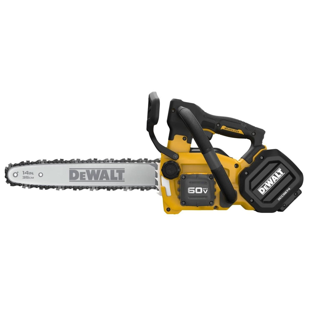DeWalt DCCS674B FLEXVOLT 20V/60V MAX Brushless 14-in. Top Handle Chainsaw, Tool Only DeWALT