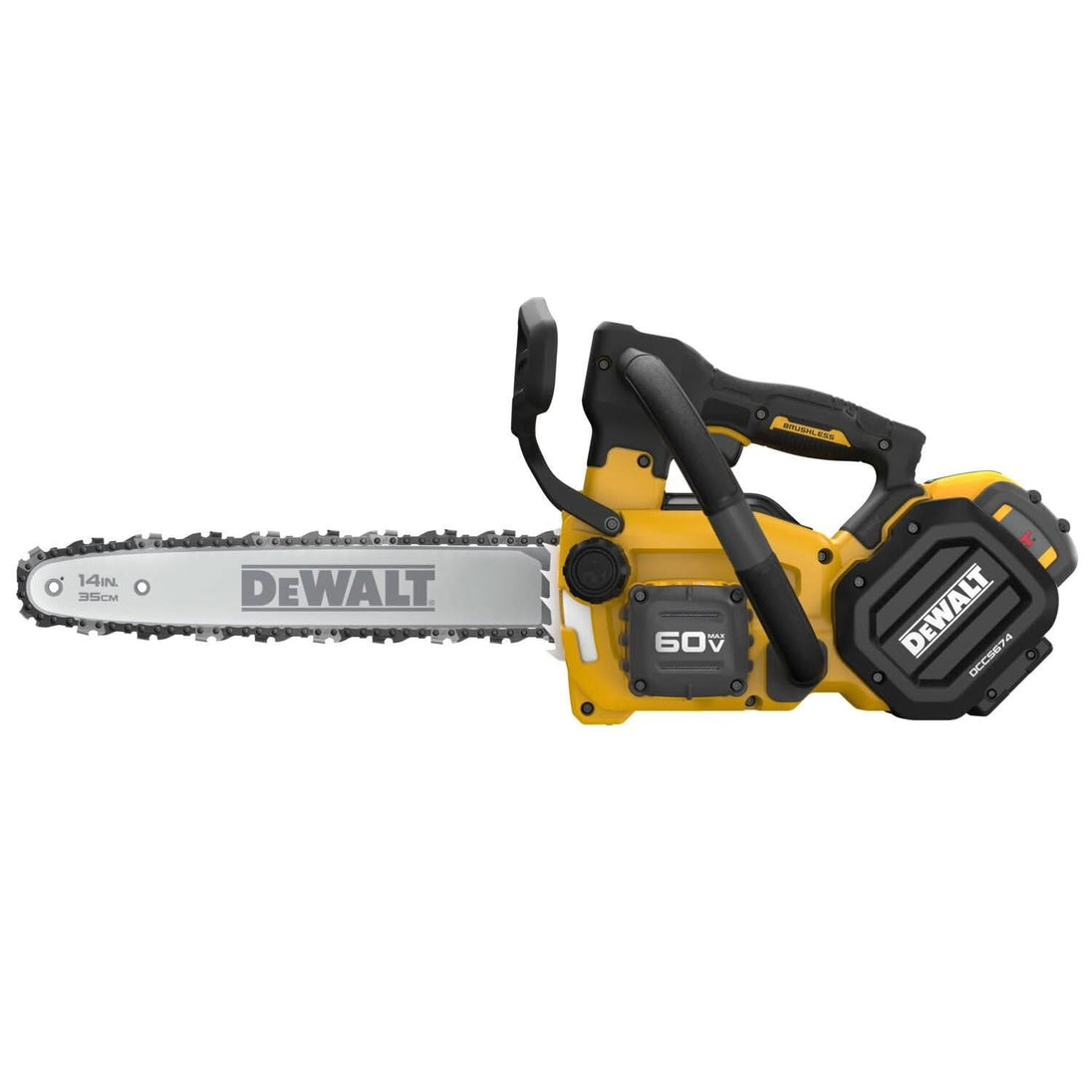 DeWalt DCCS674X2 FLEXVOLT 20V/60V MAX Brushless 14-in. Top Handle Chainsaw 9.0Ah Kit DeWALT