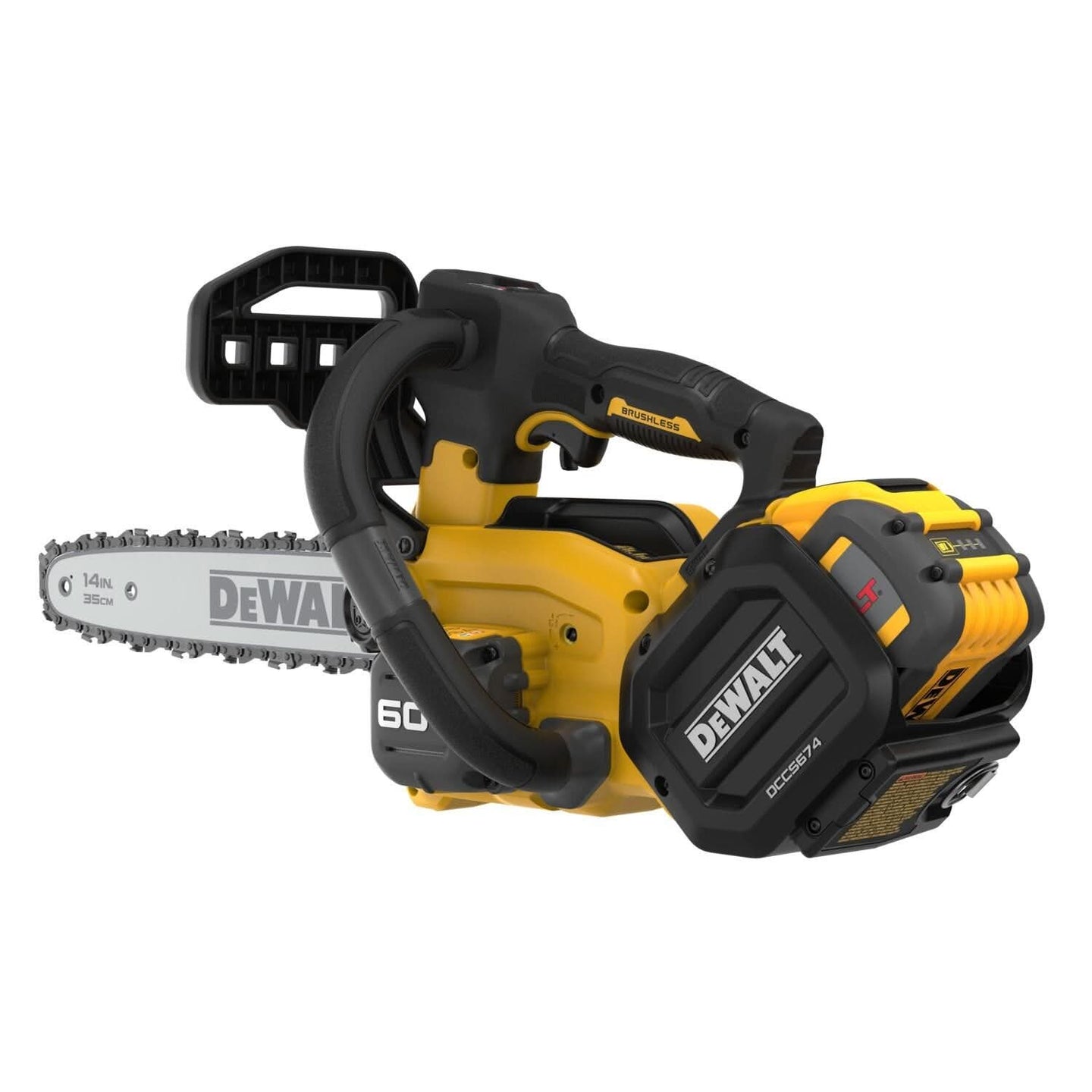 DeWalt DCCS674X2 FLEXVOLT 20V/60V MAX Brushless 14-in. Top Handle Chainsaw 9.0Ah Kit DeWALT