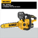 DeWalt DCCS621B 20V MAX* Compact 12 in. Brushless Cordless Chainsaw, Tool Only DeWALT