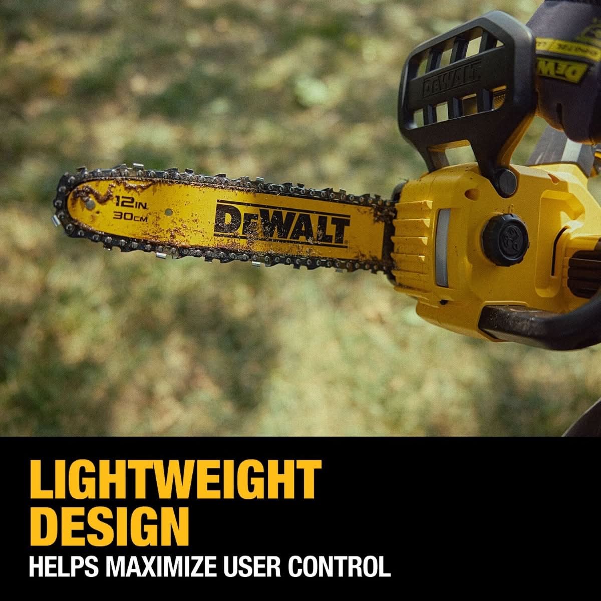 DeWalt DCCS621B 20V MAX* Compact 12 in. Brushless Cordless Chainsaw, Tool Only DeWALT