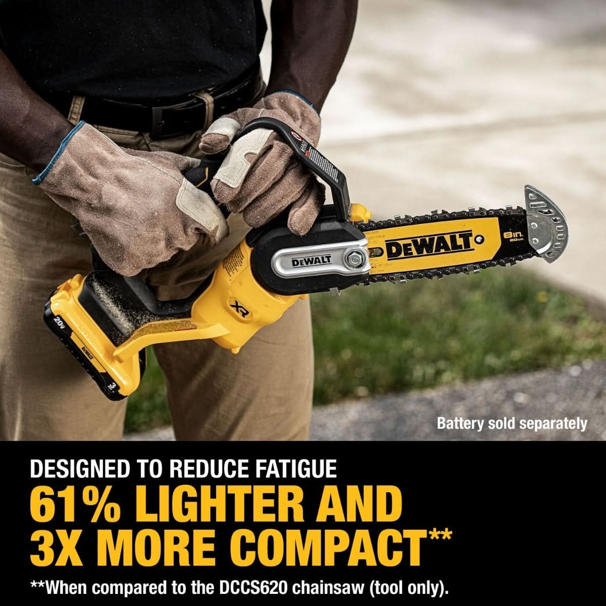 DeWalt DCCS623B 20V MAX XR Brushless 8 in. Chainsaw, Tool Only DeWALT