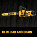 DeWalt DCCS672B DW 60V 18IN Chainsaw, Bare DeWALT