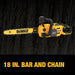 DeWALT DCCS672X1 FLEXVOLT 60V MAX 18-in. Brushless Chainsaw 9.0Ah Kit DeWALT