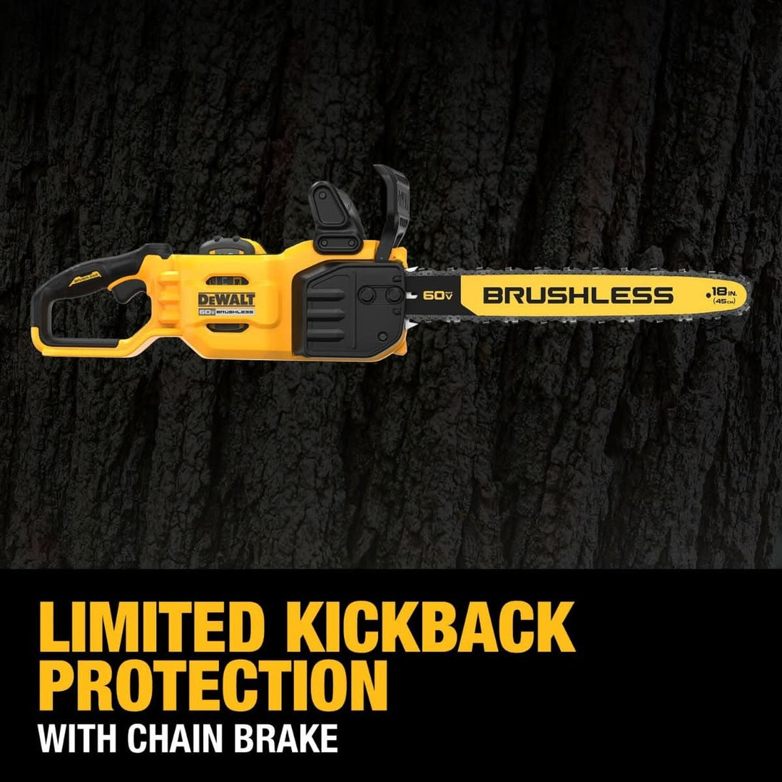 DeWALT DCCS672X1 FLEXVOLT 60V MAX 18-in. Brushless Chainsaw 9.0Ah Kit DeWALT