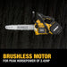 DeWalt DCCS674B FLEXVOLT 20V/60V MAX Brushless 14-in. Top Handle Chainsaw, Tool Only DeWALT