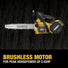 DeWalt DCCS674X2 FLEXVOLT 20V/60V MAX Brushless 14-in. Top Handle Chainsaw 9.0Ah Kit DeWALT