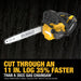 DeWalt DCCS674X2 FLEXVOLT 20V/60V MAX Brushless 14-in. Top Handle Chainsaw 9.0Ah Kit DeWALT