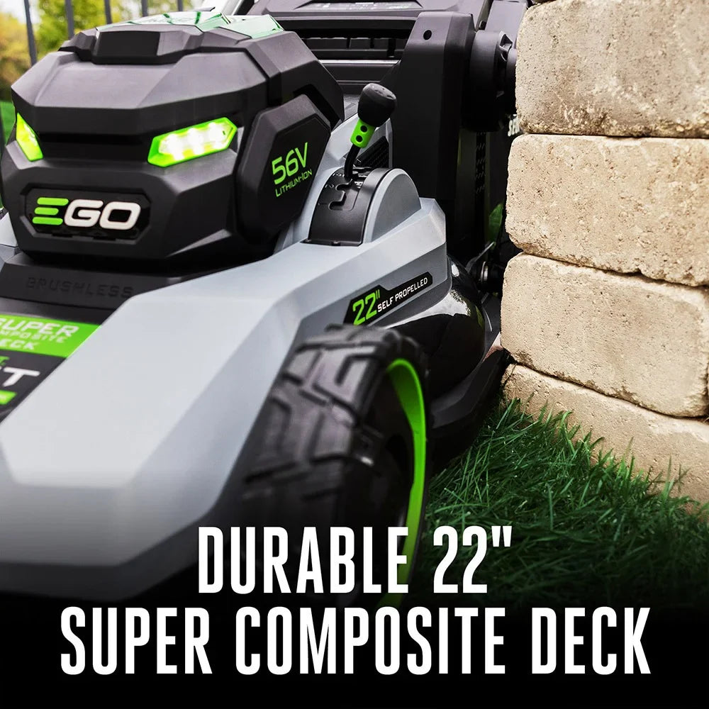 EGO Power+ LM2236SP 22'' Super Composite Mower with Select Cut™ System and Touch Drive Self-Propelled with 10Ah Battery and 700W Charger EGO Power+