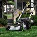 EGO Power+ LM2236SP 22'' Super Composite Mower with Select Cut™ System and Touch Drive Self-Propelled with 10Ah Battery and 700W Charger EGO Power+