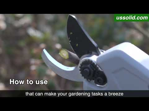 Cordless Electric Pruning Shears with HD Digital Display, Brushless Motor, Max 1.2 Inch(32 mm) Cut U.S. Solid