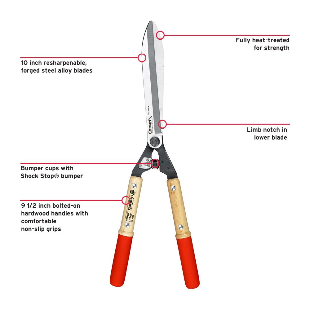 Corona HS 6960 Hedge Shear - 10 in Corona