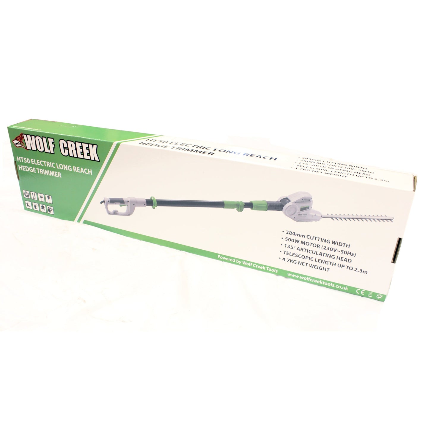 GRADE A Wolf Creek HT50 Electric Long Reach Pole Hedge Trimmer Wolf Creek