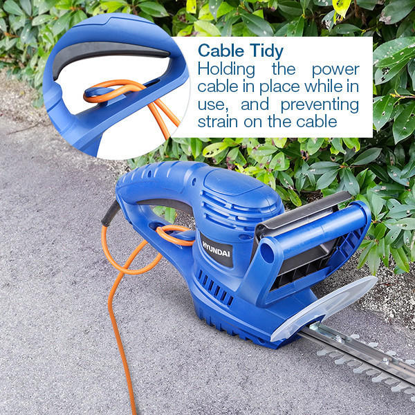 Hyundai 550W 510mm Corded Electric Hedge Trimmer Pruner | HYHT550E Hyundai