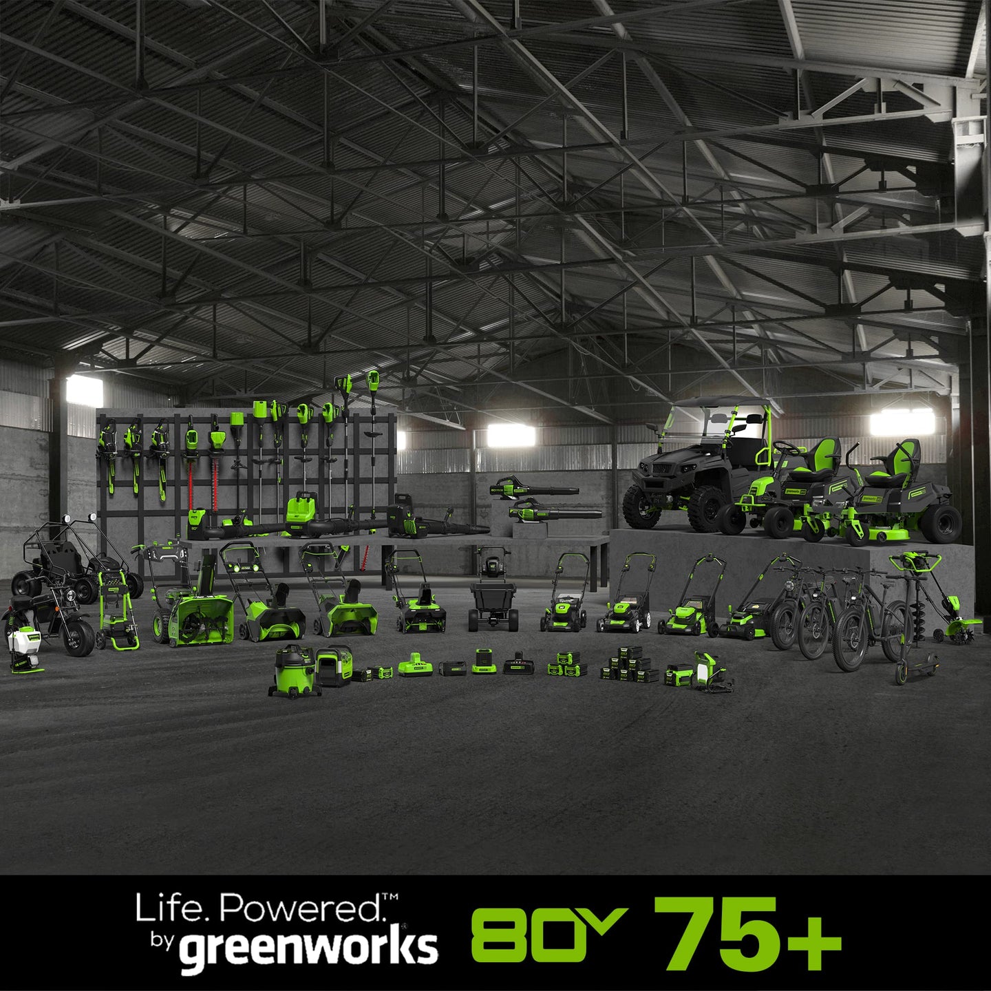 80V 21" Cordless Battery Brushless Self-Propelled Mower 3pc Combo Kit: 4.0 Ah Battery and Rapid Charger greenworkstools