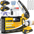 RLSOO 6-Inch Cordless Mini Chainsaw - High-Efficiency, Lightweight, Portable, Ideal for Wood Cutting & Pruning RLSOO